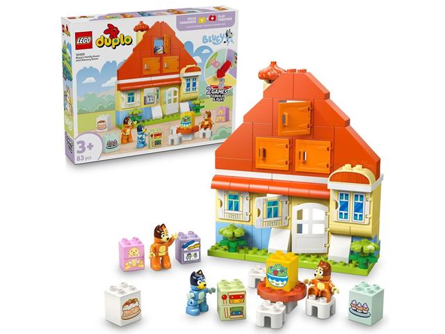 LEGO DUPLO BLUEY 10459 DOM RODZINNY BLUE Z GRĄ PAMIĘCIOWĄ