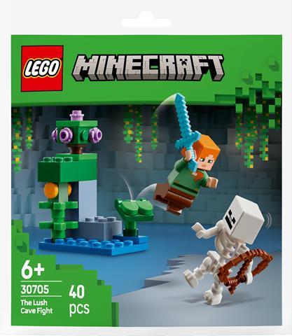 LEGO MINECRAFT WALKA W BUJNEJ JASKINI 30705 SASZETKA
