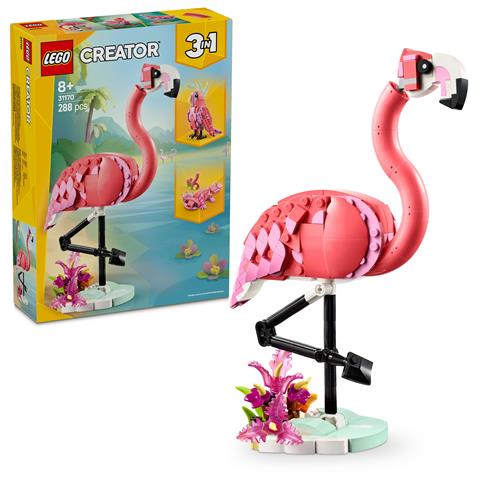 LEGO CREATOR 31170 DZIKIE ZWIERZETA: RÓŻOWY FLAMING