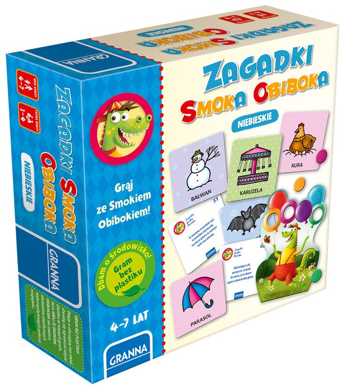 GRANNA GRA ZGADYWANKI SMOKA OBIBOKA NIEBIESKIE