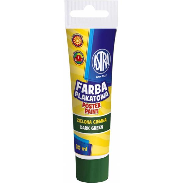 astra farby plakatowe ciemna zieleń tuba 30ml