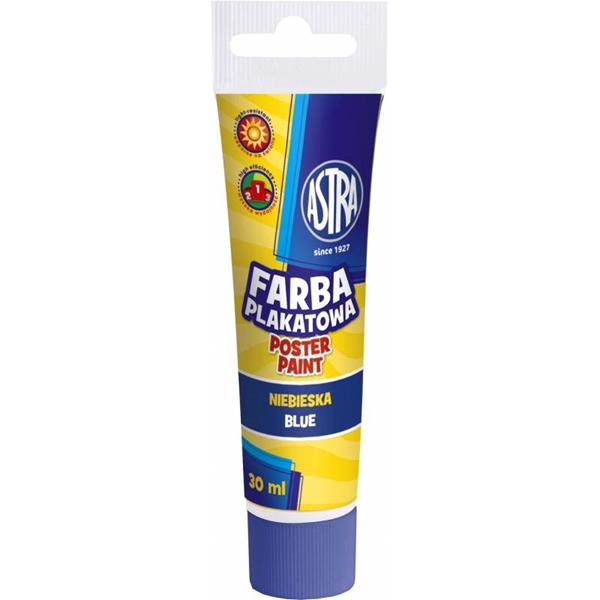 astra farby plakatowe niebieska tuba 30ml