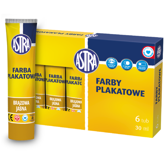 astra farby plak.j.brazowa tuba 30ml /6/