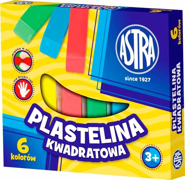 astra plastelina 6kol. kwadratowa   83 811 908 /10/