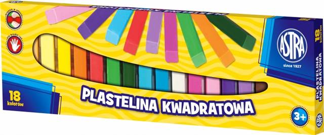 astra plastelina 18kol.kwadratowa /4/   83 814 904