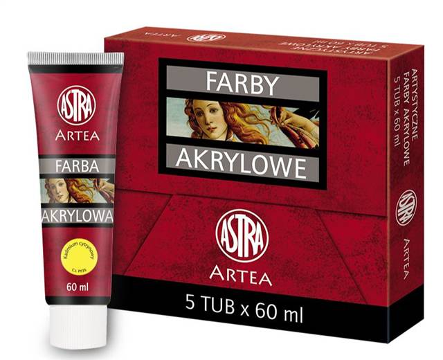 astra farba akrylowa kadmium cytrynowy 60ml 83 410 928 /5/