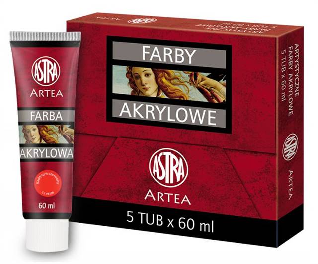 astra farba akrylowa kadmium czerwony   ciemny 60ml 83 410 930 /5/