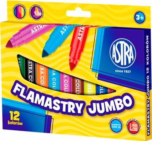 astra flamastry 12kol jumbo 314 110 001 /12/