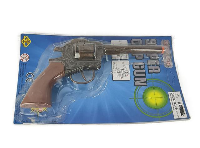 DROMADER PISTOLET METALOWY NA SPŁONKĘ BLISTER 88369