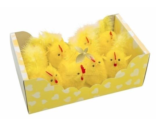 OZD.WIELKANOCNA KURCZK 10CM OP 8SZT LUK-WN 15BY129S/8