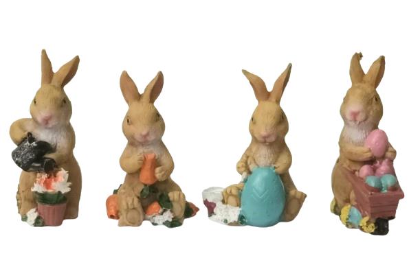 OZD.WIELKANOCNA FIGURKA KRÓLIK MIX WZORÓW LUK-WN H2304180