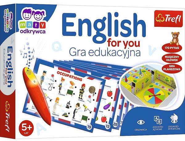 TREFL GRA MAŁY ODKRYWCA I MAGICZNY OŁÓWEK ENGLISH FOR YOU 02113