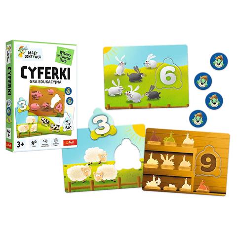 TREFL GRA MAŁY ODKRYWCA CYFERKI 02810