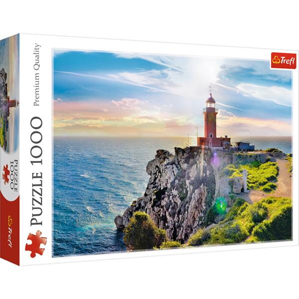 trefl puzzle 1000el latarnia morska w melagavi 10436