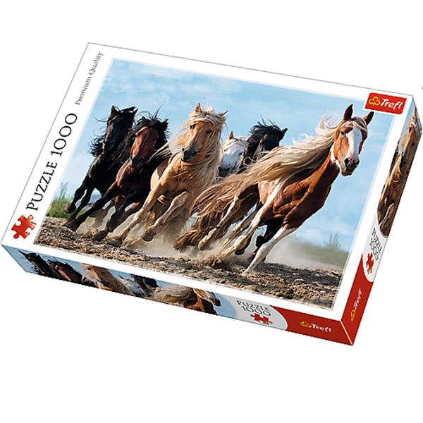 TREFL PUZZLE 1000EL GALOPUJĄCE KONIE 10446