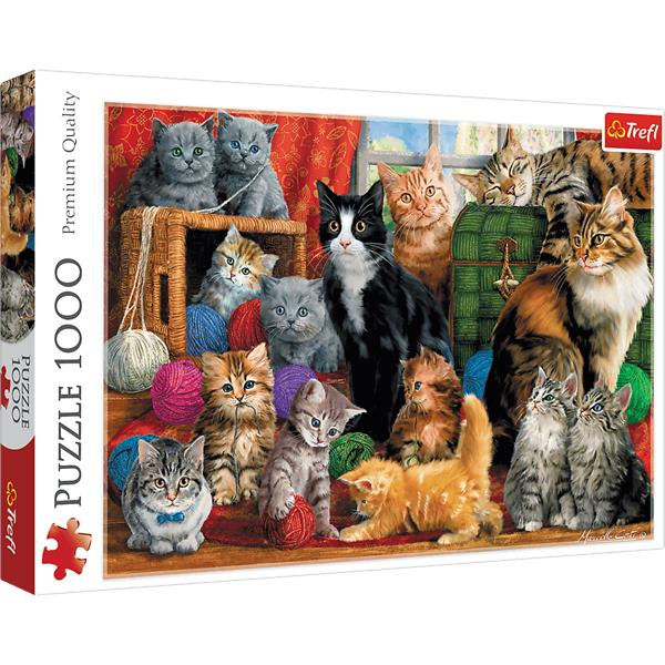 trefl puzzle 1000el kocie spotkanie 10555