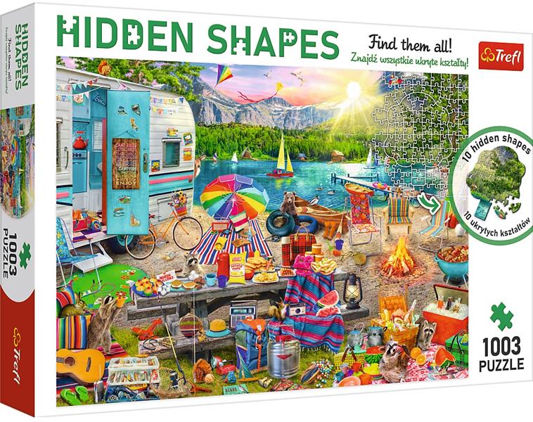 trefl puzzle hidden shapes 1003el wycieczka kamperem 10677