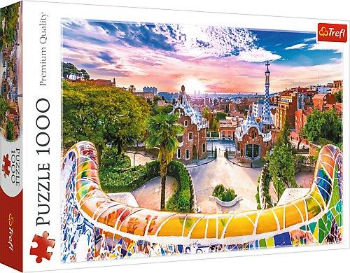 trefl puzzle 1000el zachód słońca nad barceloną 10711