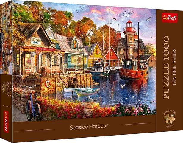 TREFL PUZZLE 1000EL TEA TIME NADMORSKI ZAKĄTEK PREMIUM PLUS 10796