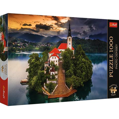 trefl puzzle 1000el photo odyssey jezioro bled słowenia 10797