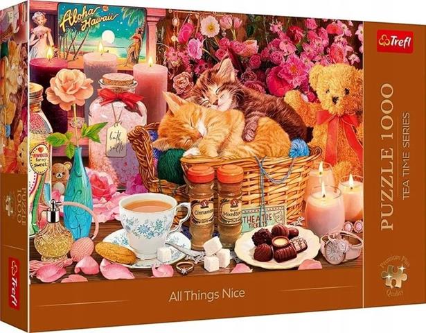 trefl puzzle 1000el tea time wszystko co przyjemne 10802