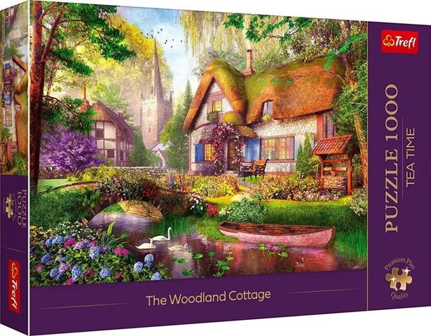 TREFL PUZZLE 1000EL TEA TIME UROCZA CHATKA W LESIE PREMIUM PLUS 10804