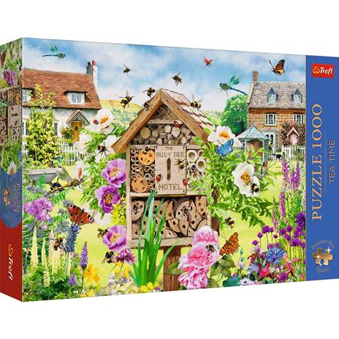 trefl puzzle 1000el tea time dom dla pszczół 10809