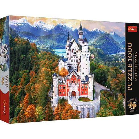 trefl puzzle 1000el photo odyssey zamek neuschwanstein niemcy 10813