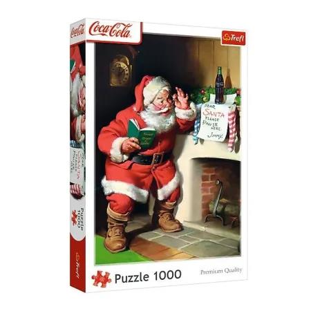 TREFL PUZZLE 1000EL COCA-COLA MIKOŁAJ PRZY KOMINKU 10922