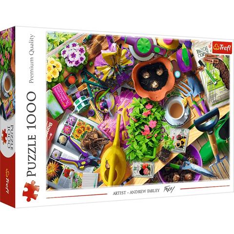 TREFL PUZZLE 1000EL PORZĄDKI W OGRODZIE 10927