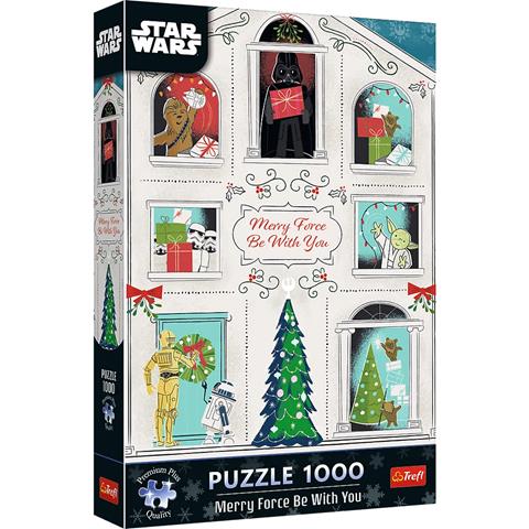 TREFL PUZZLE 1000EL XMAS PREMPLUS NIECH MOC ŚWIĄT BĘDZ..12087