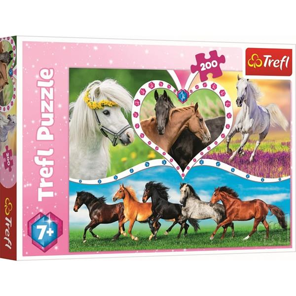 trefl puzzle 200el konie 13248