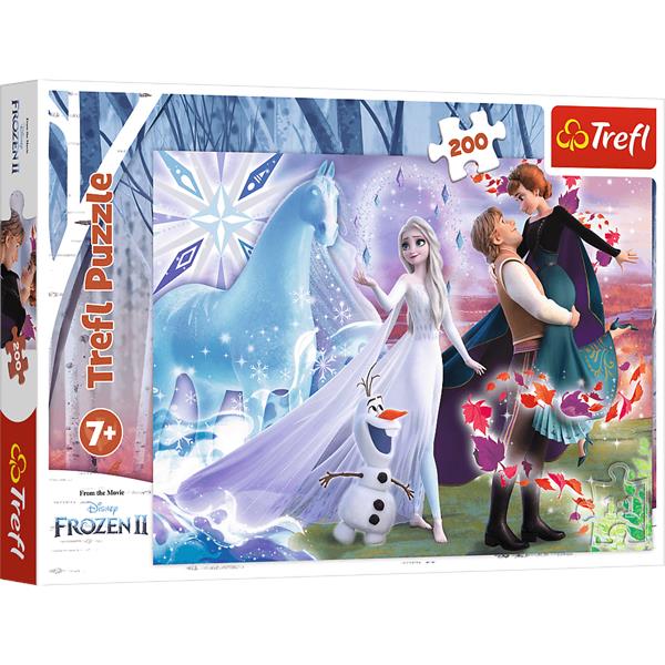 trefl puzzle 200el magiczny świat sióstr frozen 2 13265