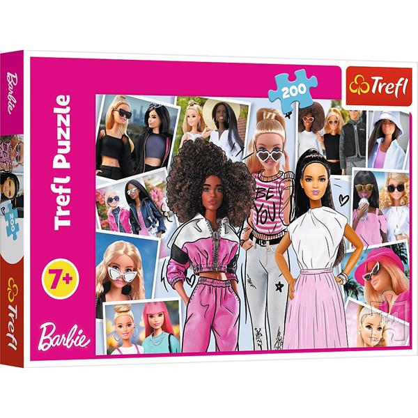 trefl puzzle 200el w świecie barbie 13301