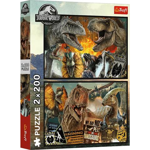 TREFL PUZZLE 2X200EL PREHISTORYCZNY ŚWIAT/UNIVERSAL 13316