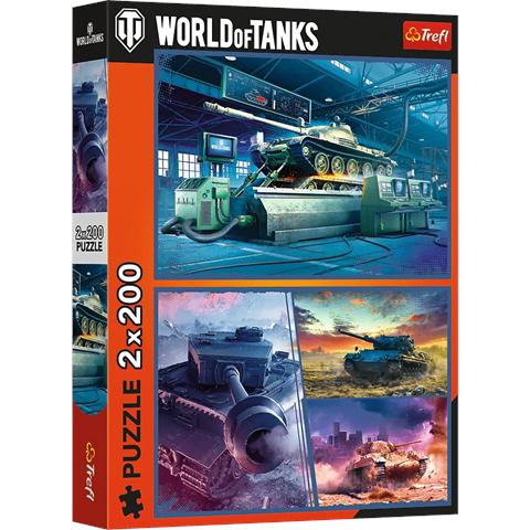 TREFL PUZZLE 2X200EL PANCERNA MISJA WORLDOF TANKS 13346