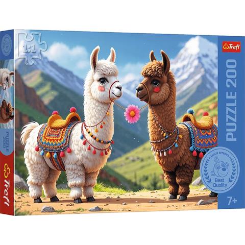 TREFL PUZZLE 200EL KOLOROWE LAMY / RODZINA TREFLIKÓW 13356