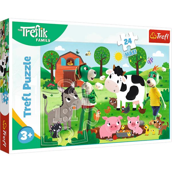 trefl puzzle 24el maxi trefliki na wsi 14361
