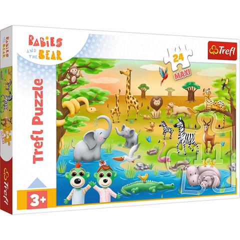 TREFL PUZZLE 24EL MAXI SAFARI BOBASKI /KAZSTUDIO 14373