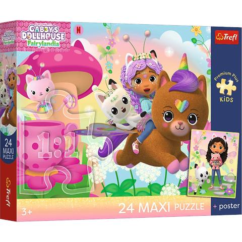 TREFL PUZZLE MAXI 24EL GABBY NA RATUNEK PREMIUM PLUS KIDS 14389