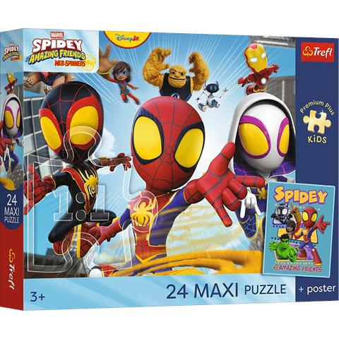 TREFL PUZZLE MAXI 24EL PRZYGODY PAJĘCZEJ EKIPY PREMIUM PLUS KIDS 14391