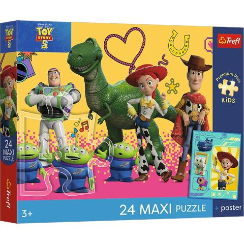 TREFL PUZZLE MAXI 24EL ZABAWKI I PRZYJACIELE PREMIUM PLUS KIDS 14394