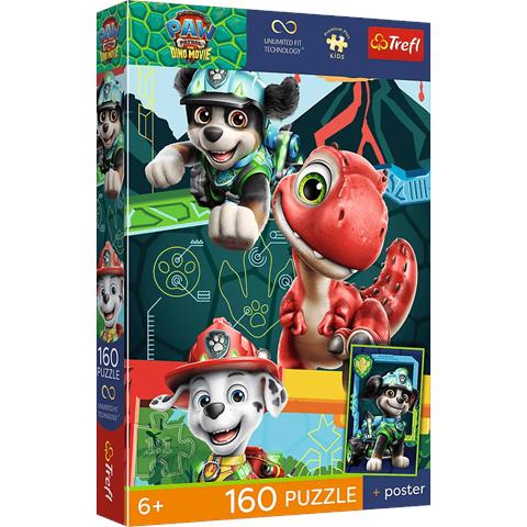 TREFL PUZZLE 160EL DINOZAUROWA PRZYGODA PSI PATROL PREMIUM PLUS KIDS 15434