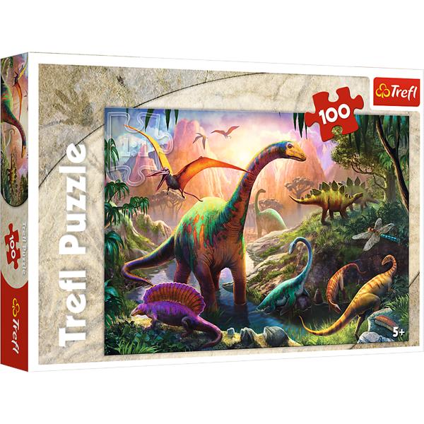 trefl puzzle 100el świat dinozaurów 16277