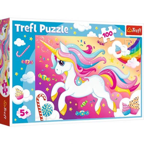 TREFL PUZZLE 100EL PIĘKNY JEDNOROŻEC 16386