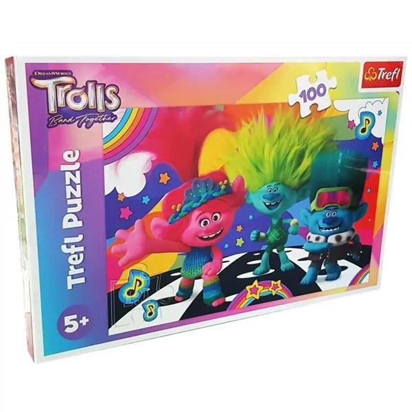 trefl puzzle 100el zabawne trolle 16461