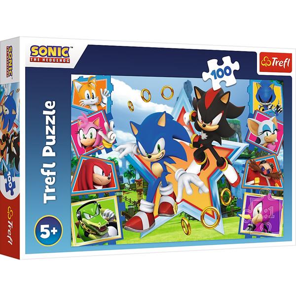 trefl puzzle 100el sonic 16465