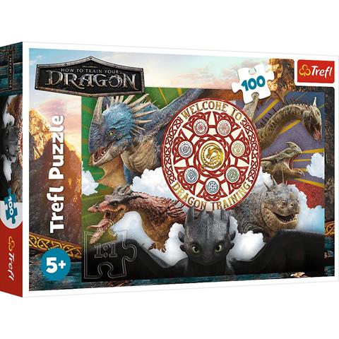 TREFL PUZZLE 100EL SMOKI W AKCJI DRAGON 16524