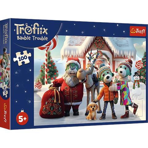 TREFL-BN PUZZLE 100EL MIKOŁAJ I RENIFER NA RATUNEK 16540