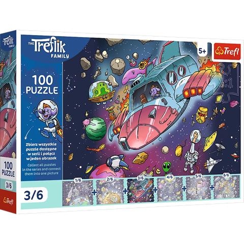 TREFL PUZZLE 100EL UFT GONDUŚ W RAKIECIE 16543